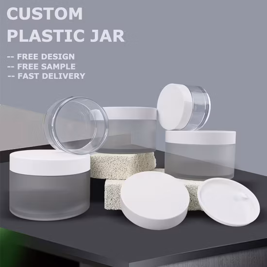60ml 140ml 200ml 240ml 450ml Pet Plastic Transparent Face Cream Jar